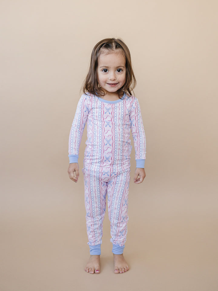 Bamboo Two Piece Set | Baseball Girl