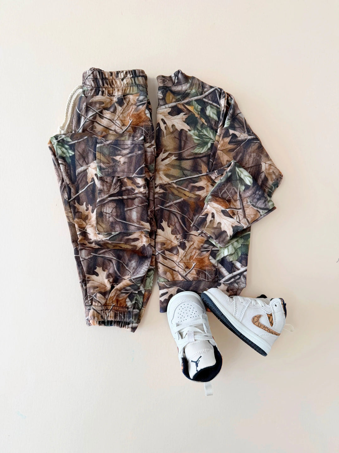 Cargo Jogger Set | Brown Camo