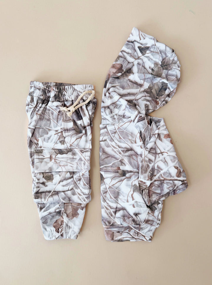 Wholesale Exclusive Hoodie Cargo Jogger Set | Camo