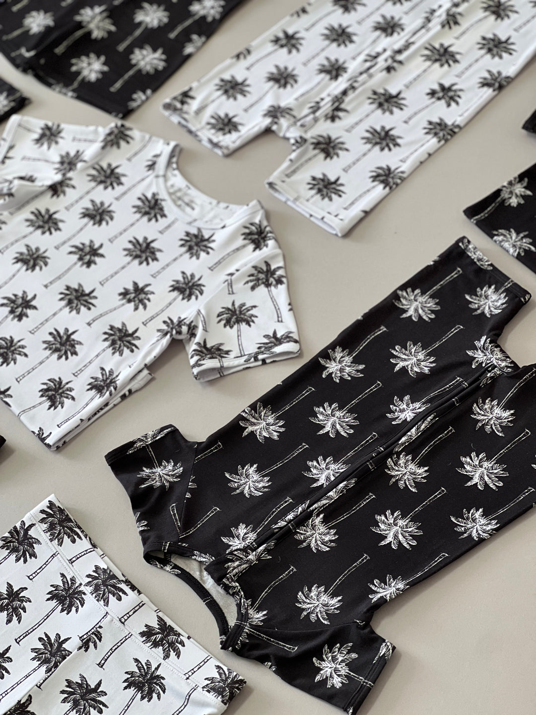 Bamboo Shorts Set | Palm Style White