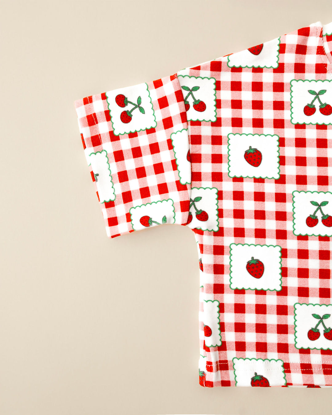 Shorts Set | Strawberry Gingham