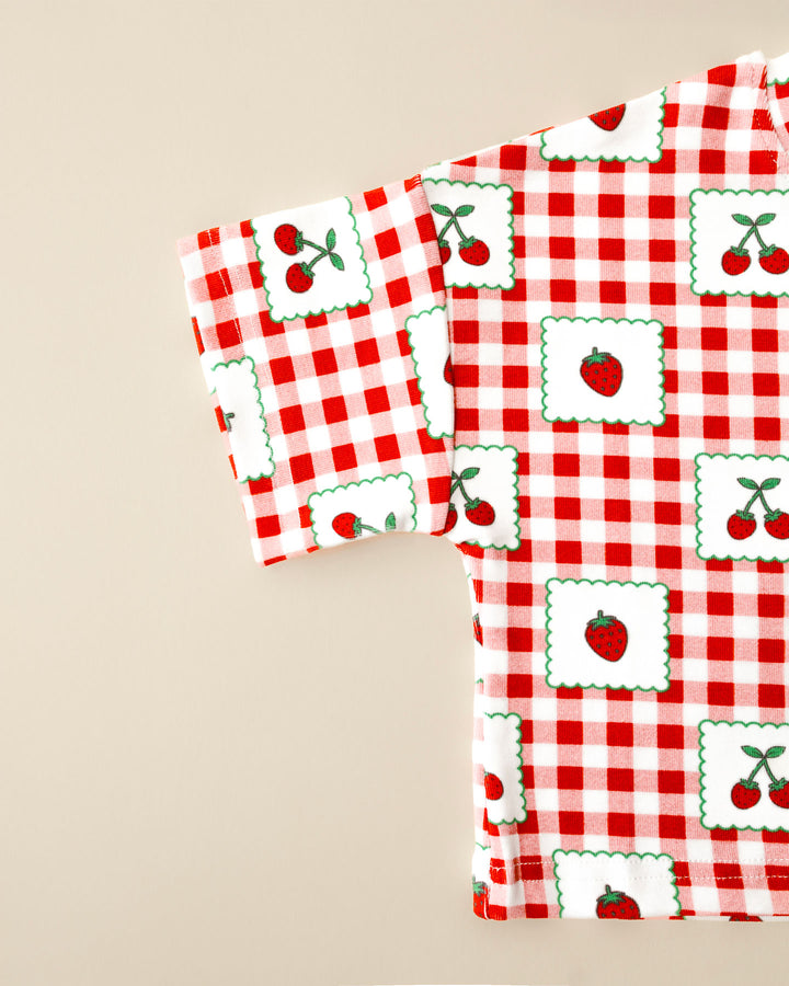 Shorts Set | Strawberry Gingham