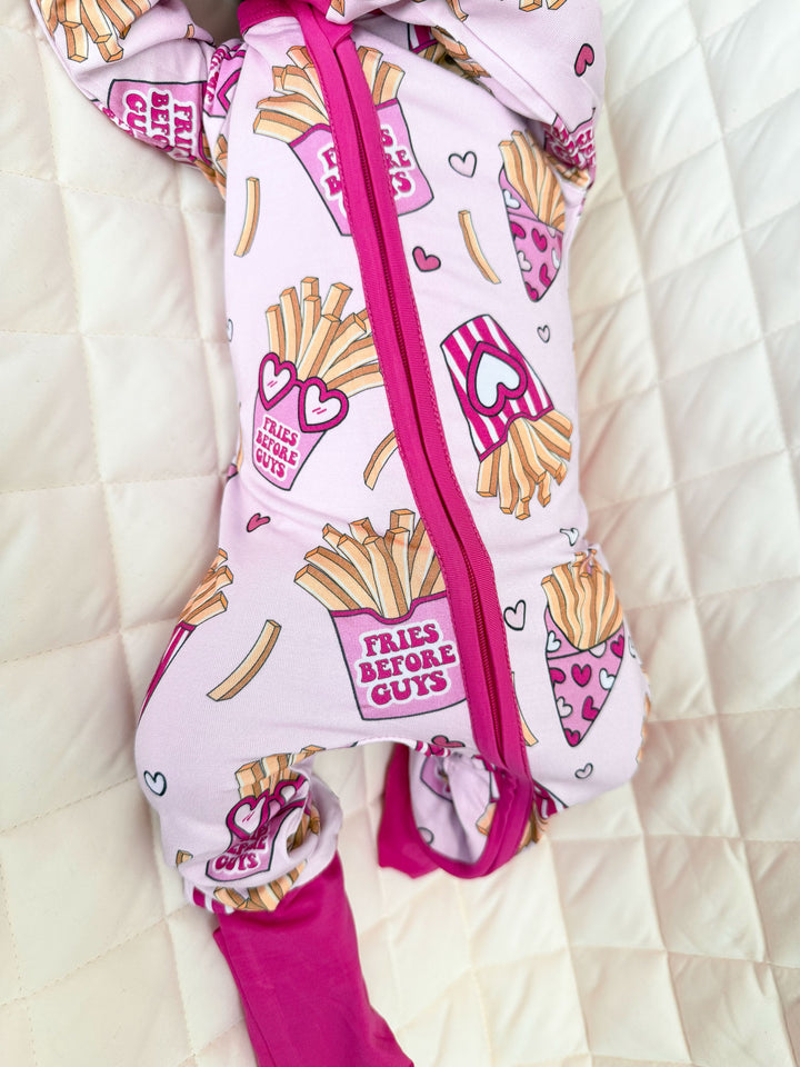 Bamboo Zip Romper | Fries Before Guys