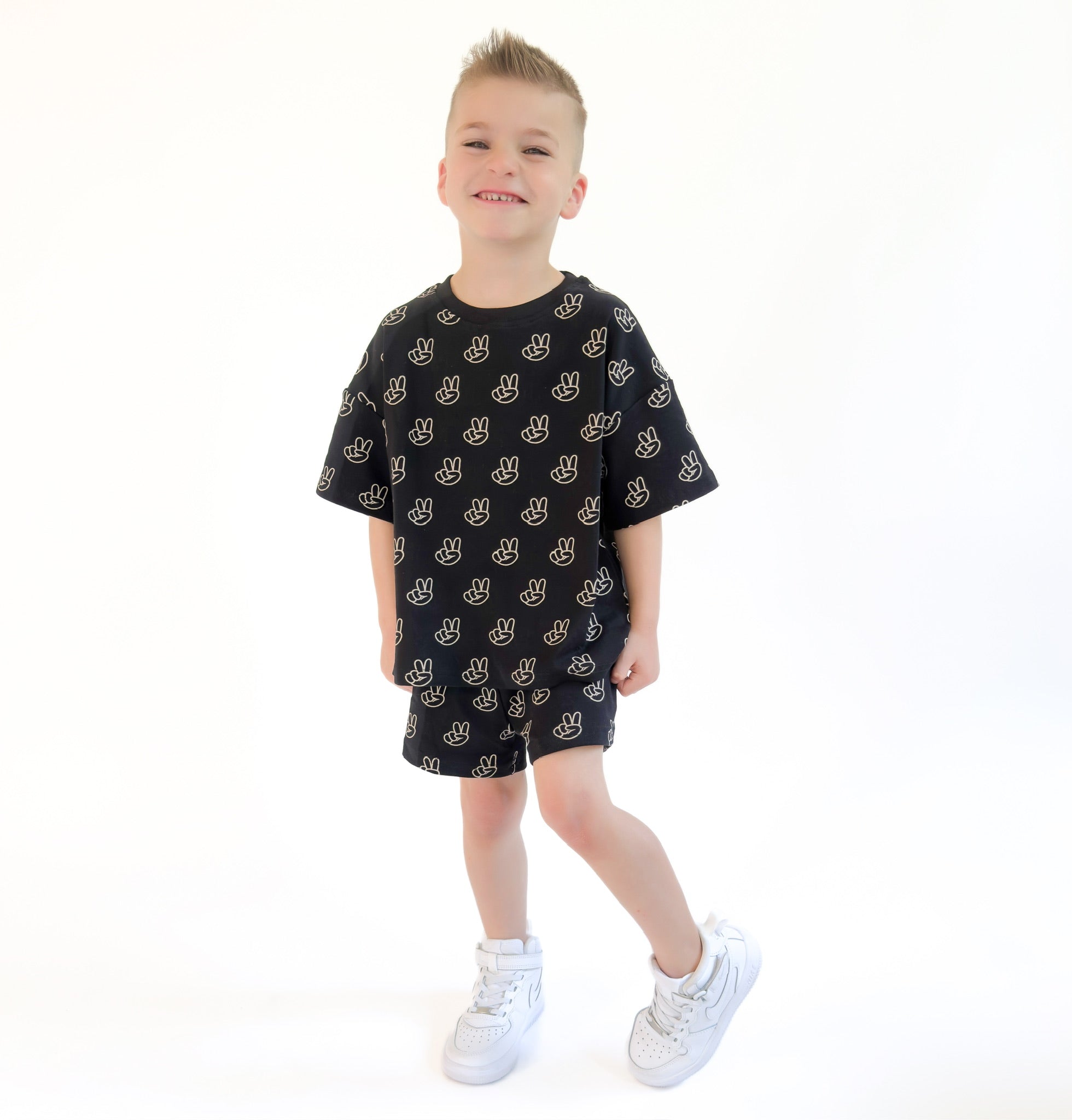Shorts Set | Good Vibes – LUCKY PANDA KIDS