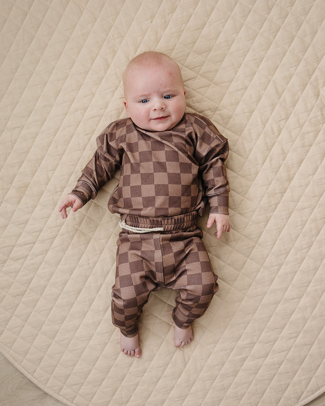 Jogger Set | Espresso Checkered