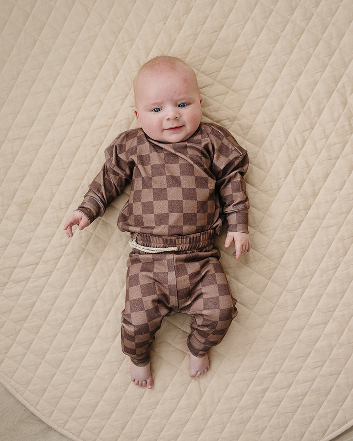 Jogger Set | Espresso Checkered