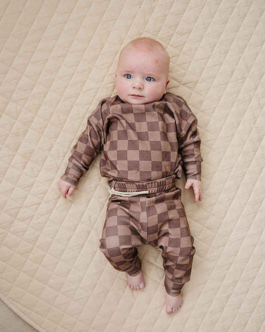 Jogger Set | Espresso Checkered