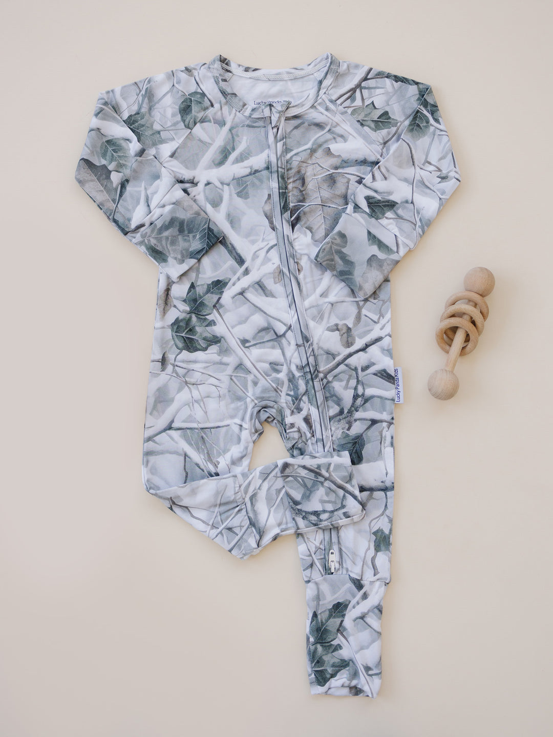 Bamboo Zip Romper | Camo