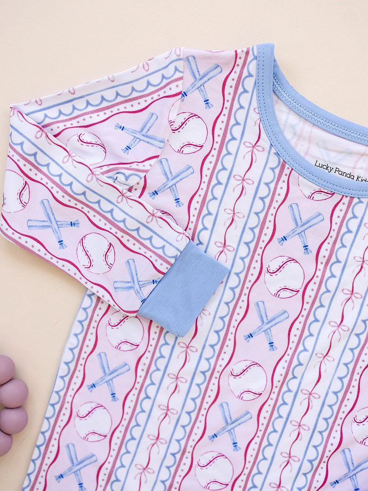 Bamboo Two Piece Set | Baseball Girl