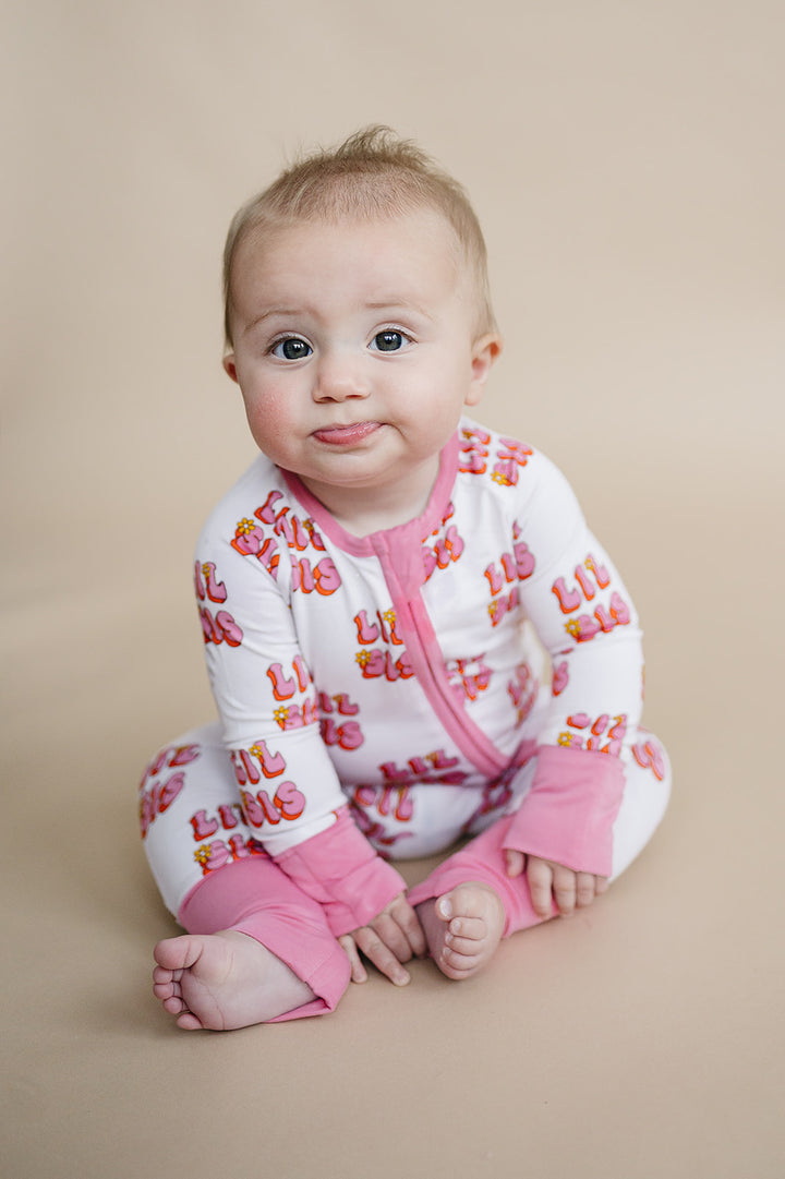 Bamboo Zip Romper | Lil Sis