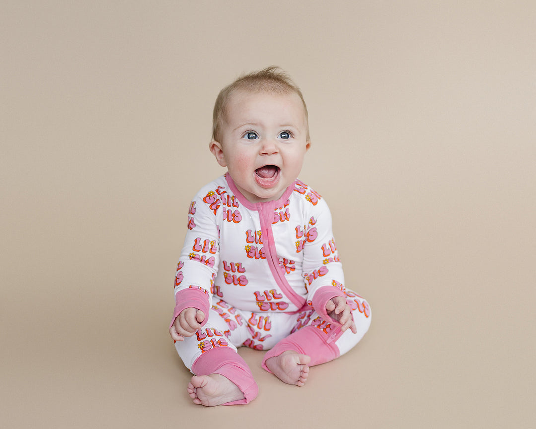 Bamboo Zip Romper | Lil Sis