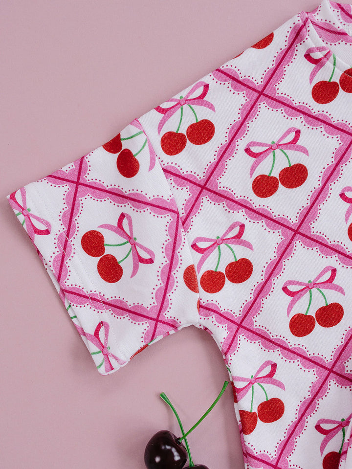 Shorts Set | Cherry Bow