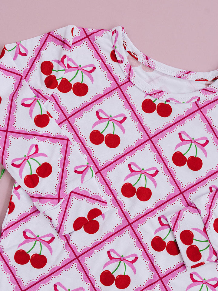 Bamboo Two Piece Set | Cherry Bow