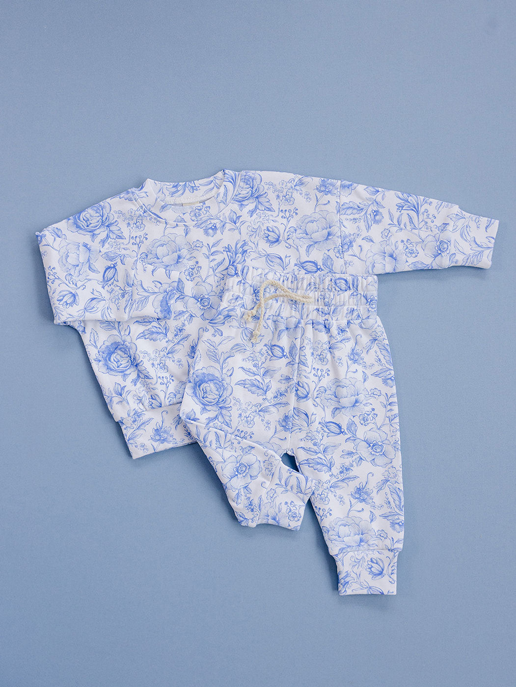 Jogger Set | Blue Flowers