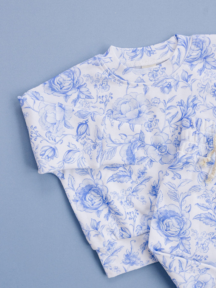 Jogger Set | Blue Flowers