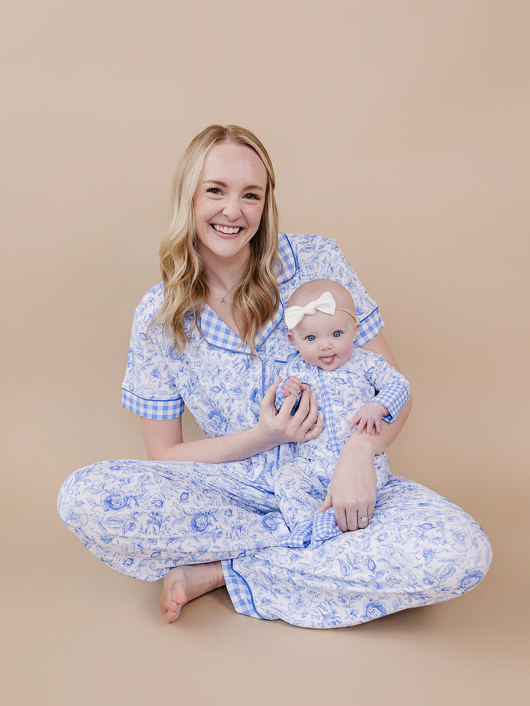 Bamboo Women's Pajamas| Blue Flowers