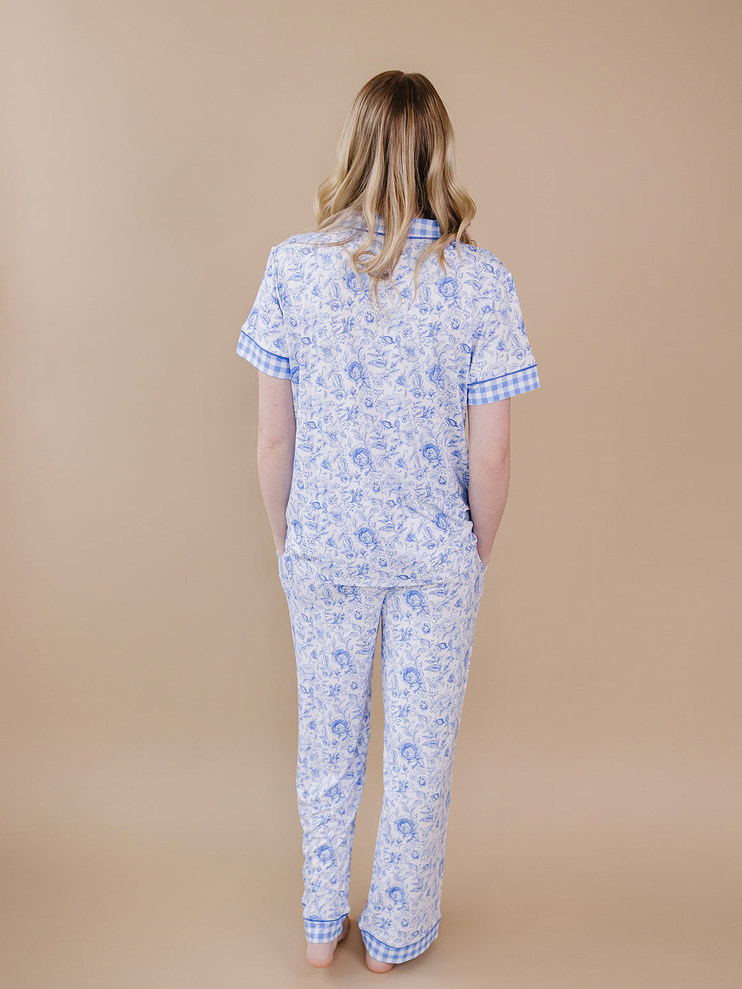 Bamboo Women's Pajamas| Blue Flowers