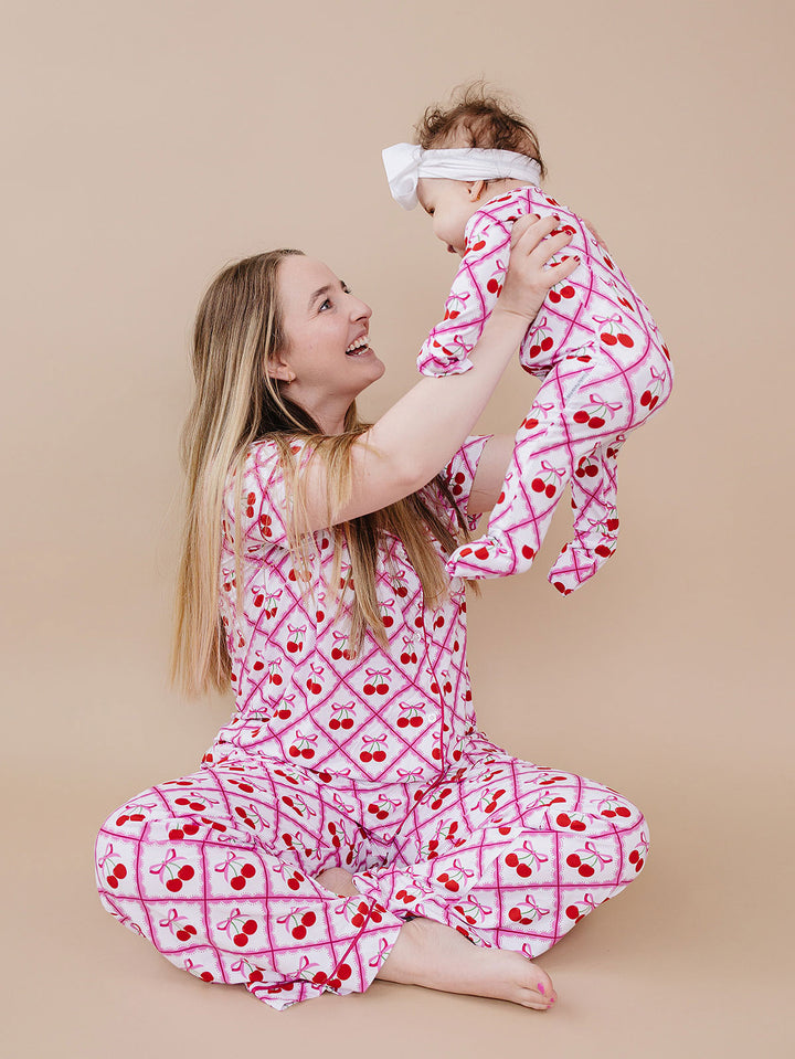 Bamboo Women's Pajamas | Cherry Bow