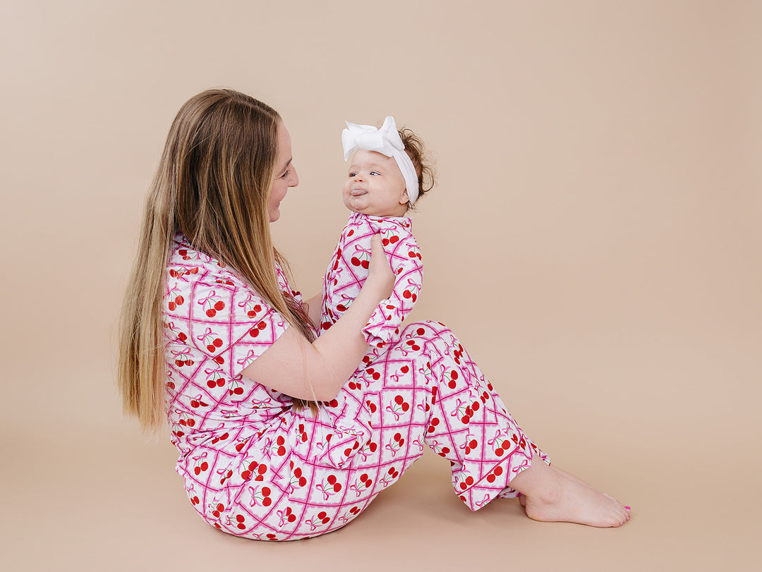 Bamboo Women's Pajamas | Cherry Bow