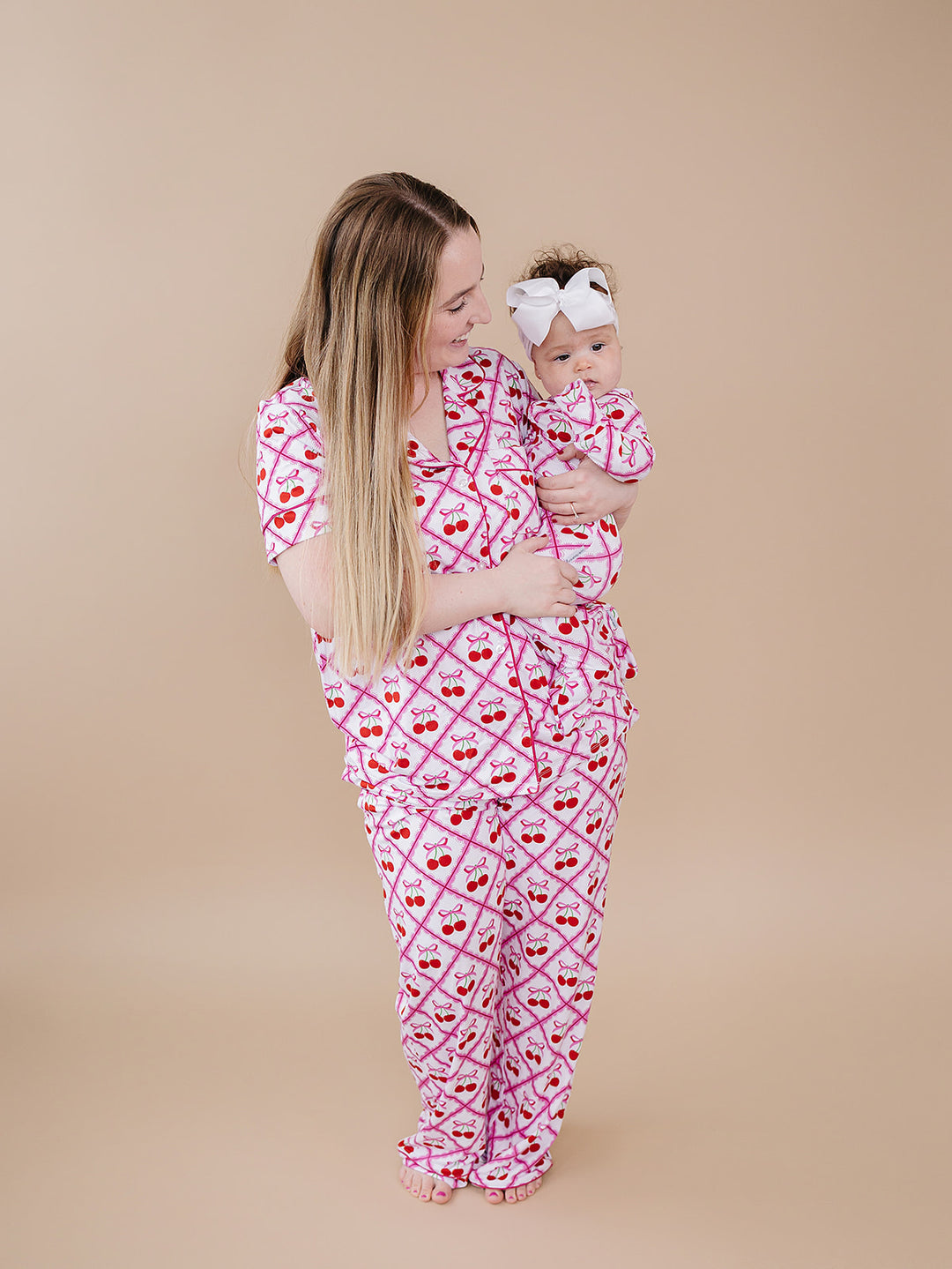 Bamboo Women's Pajamas | Cherry Bow