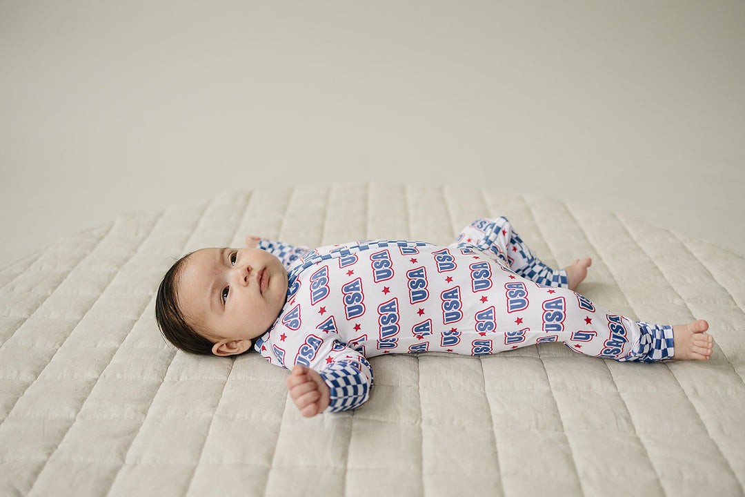 Bamboo Zip Romper  | USA