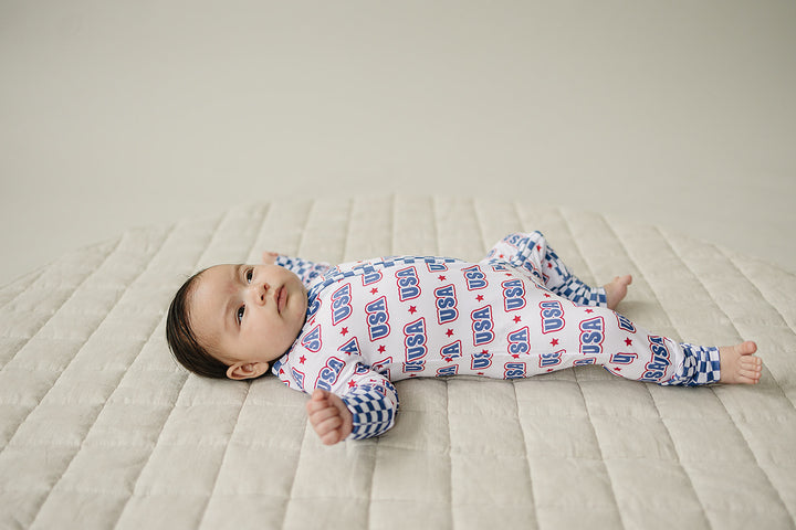 Bamboo Zip Romper  | USA
