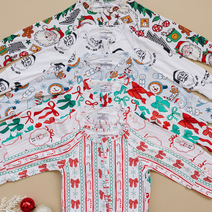 Bamboo Zip Romper | Cool Santa