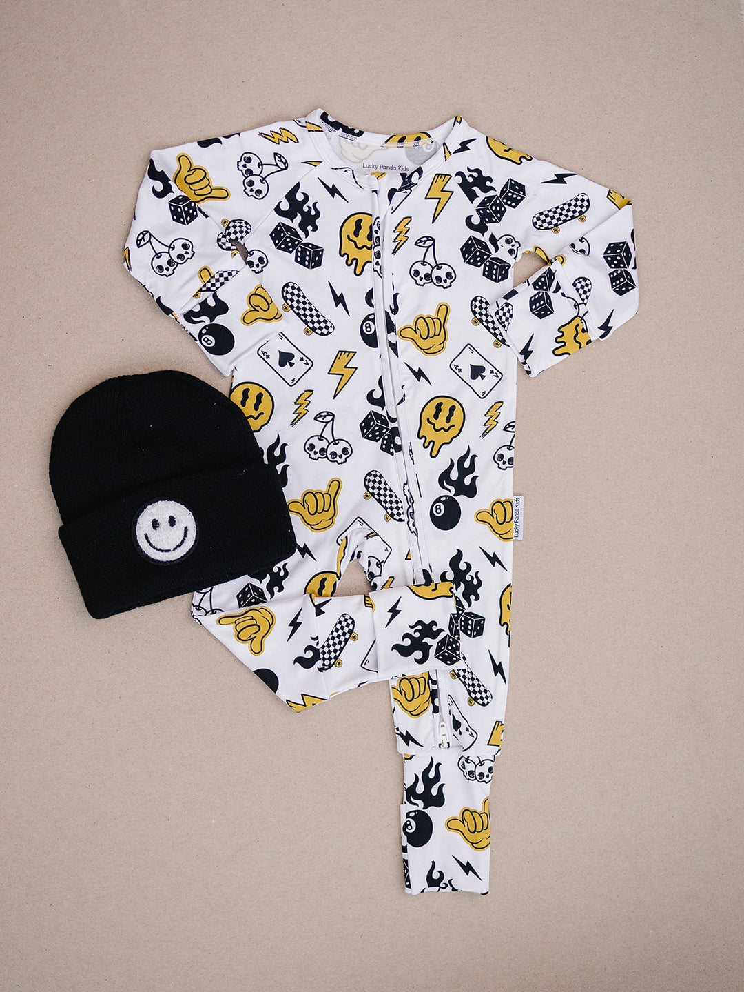 Bamboo Zip Romper | Lucky Vibes