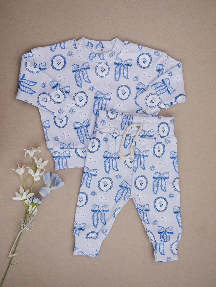 Jogger Set | Blue Bow