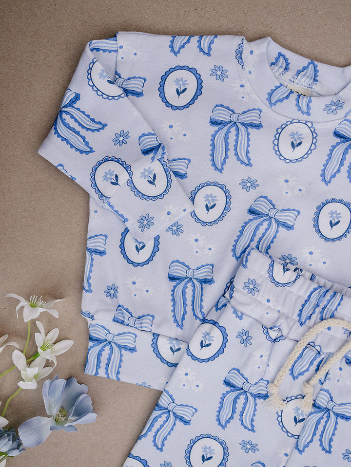 Jogger Set | Blue Bow