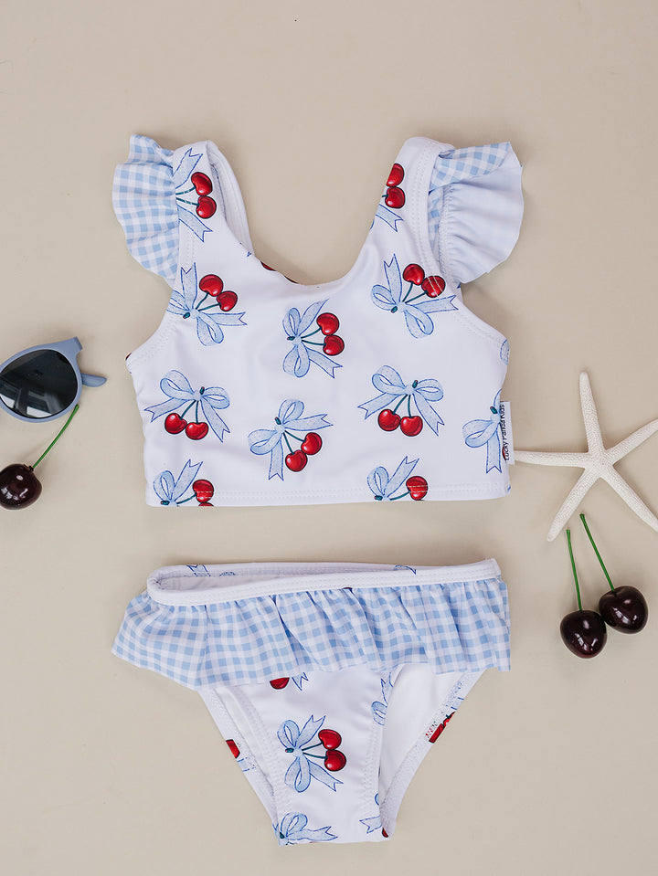 Two Piece Swimsuit | Blue Cherry