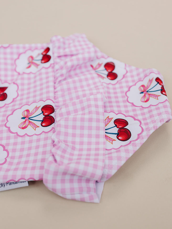One Piece Swimsuit | Gingham Cherry