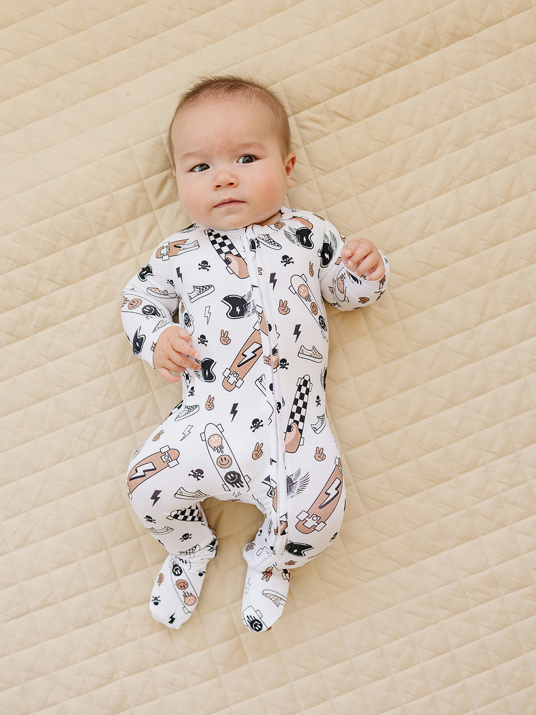 Bamboo Zip Romper | Sk8er