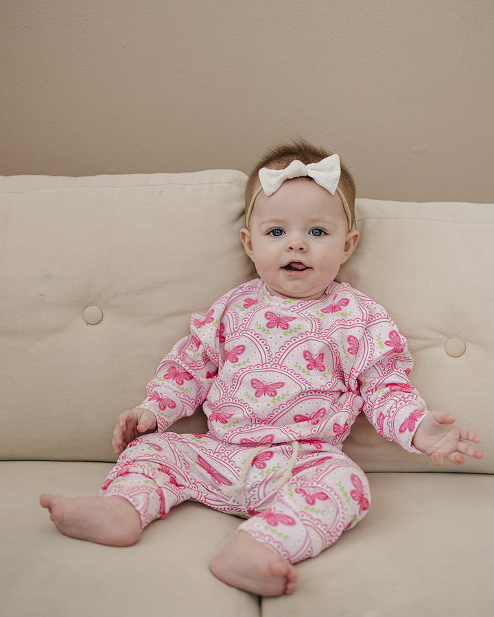 Jogger Set | Pink Butterfly