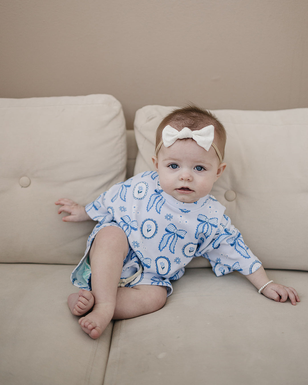 Shorts Set | Blue Bow