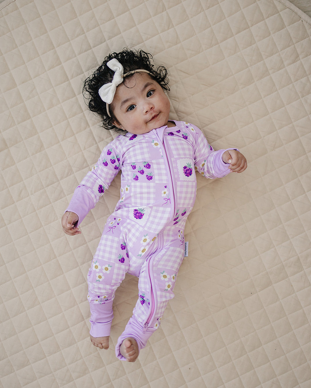 Bamboo Zip Romper | Raspberry