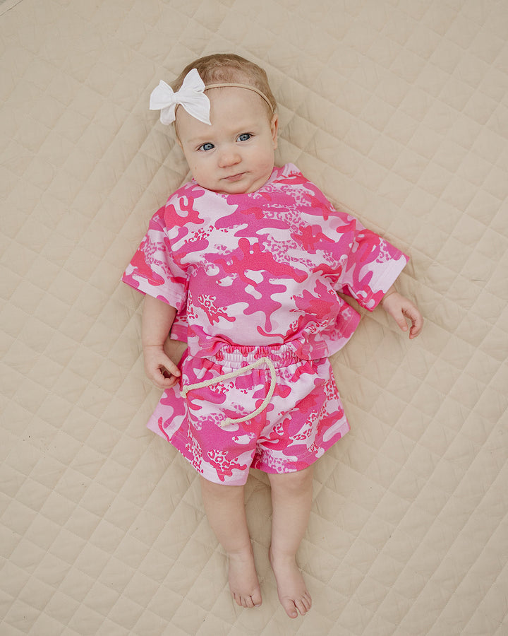 Shorts Set | Camo Leopard