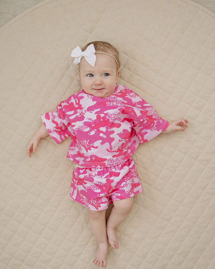 Shorts Set | Camo Leopard