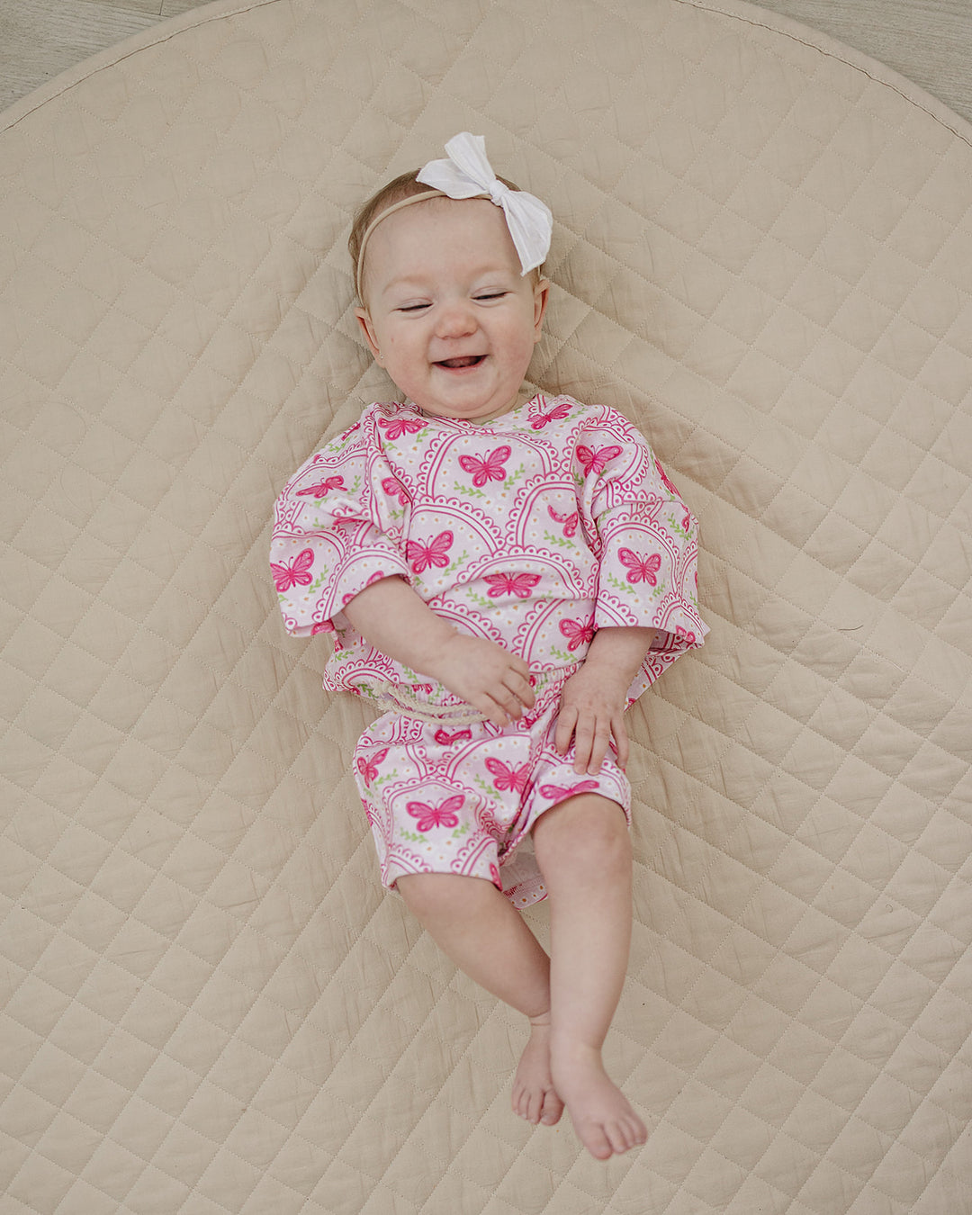 Shorts Set | Pink Butterfly