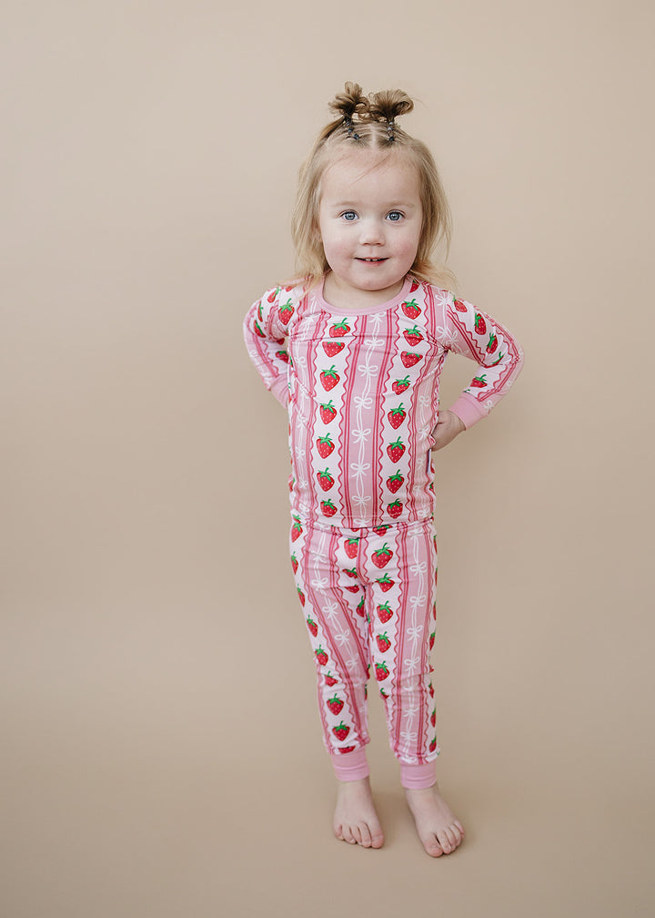 Bamboo Two Piece Set | Strawberry