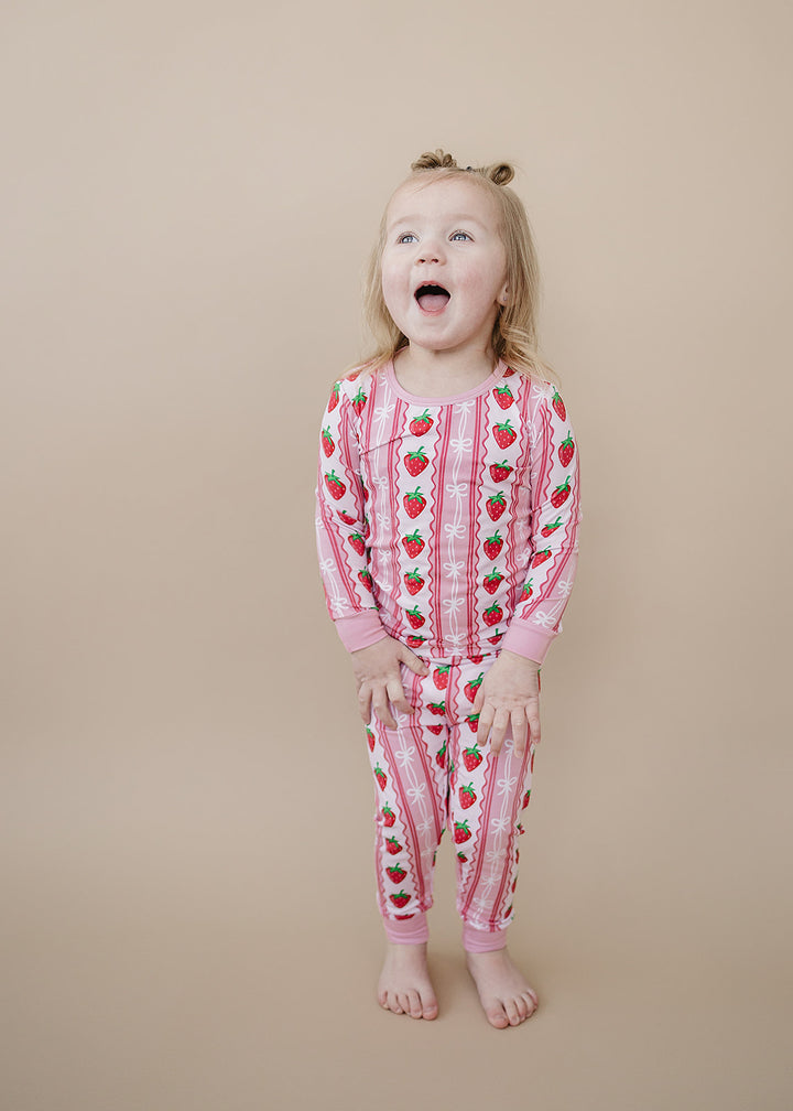 Bamboo Two Piece Set | Strawberry