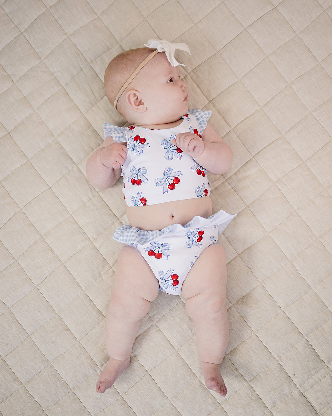 Two Piece Swimsuit | Blue Cherry