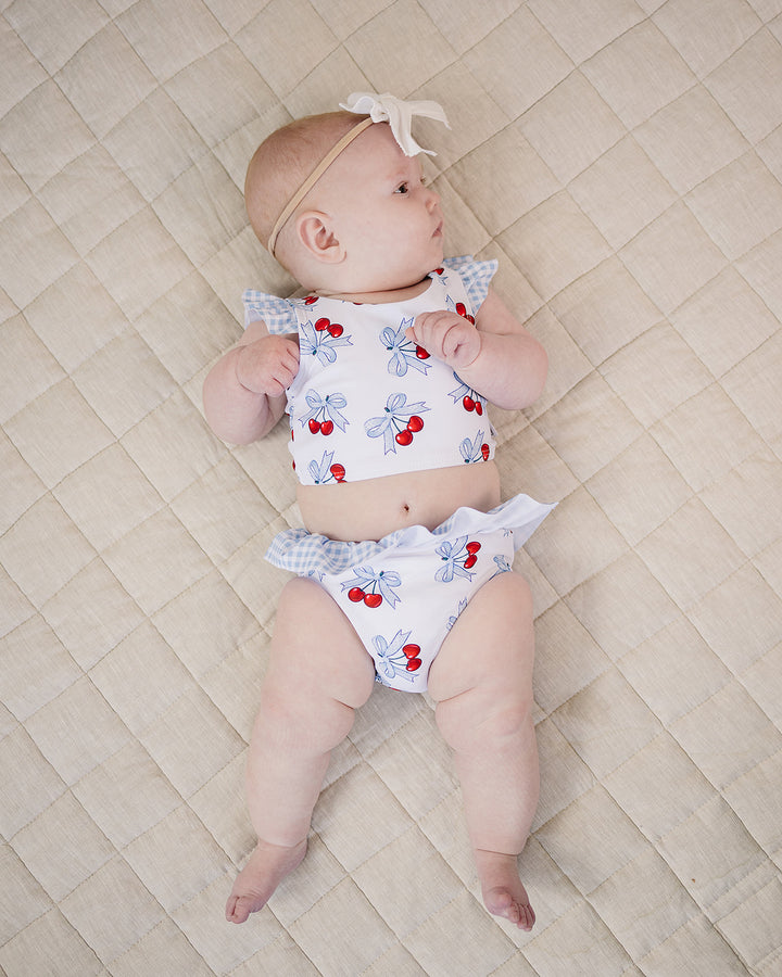 Two Piece Swimsuit | Blue Cherry