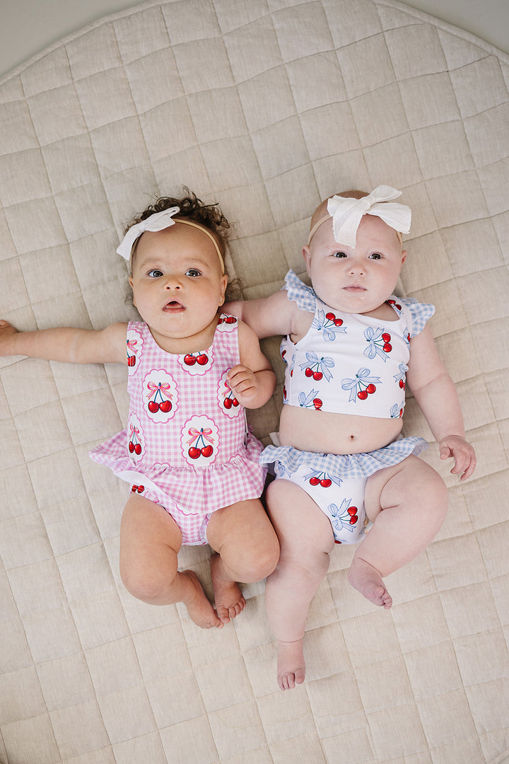 Two Piece Swimsuit | Blue Cherry