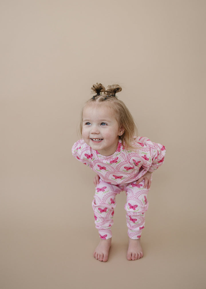 Jogger Set | Pink Butterfly