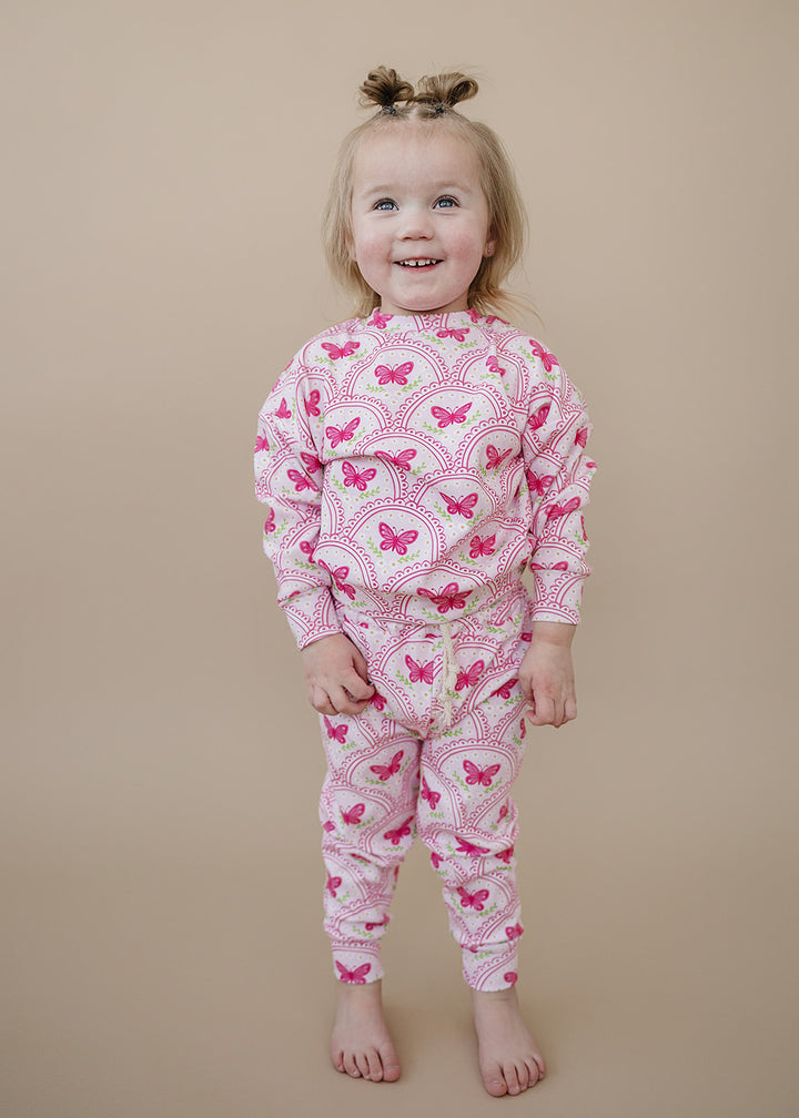 Jogger Set | Pink Butterfly