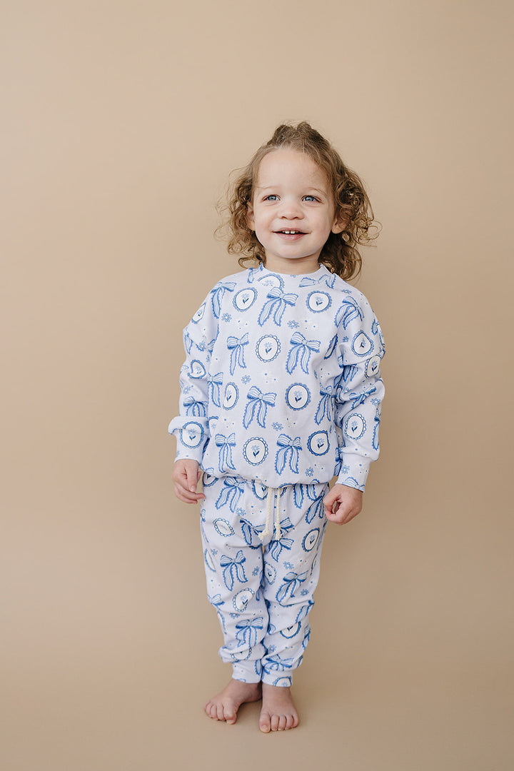Jogger Set | Blue Bow
