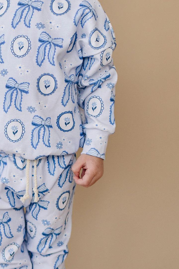 Jogger Set | Blue Bow