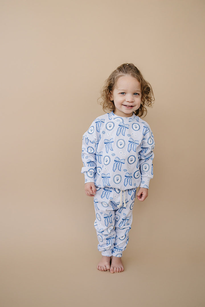 Jogger Set | Blue Bow