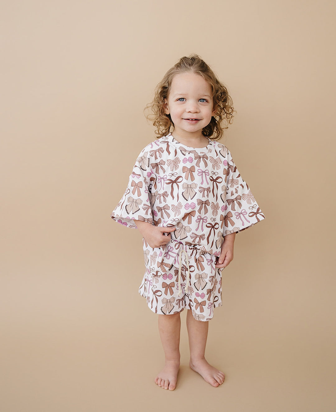 Shorts Set | Mocha Bows